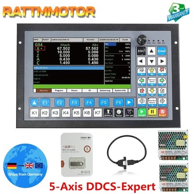5Axis CNC Milling Machine Motion Offline Controller DDCS Expert V2.1+MPG+24V PSU - Image 1 of 4
