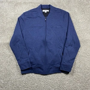 Mizzen + Main Fairway Bomberjacke Herren Medium Blue Navy Heather Full Zip - Bild 1 von 9
