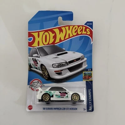 DAÑADO Hot Wheels TREASURE HUNT Blanco 98 Subaru Impreza 22B-STi International Foto 1 de 4