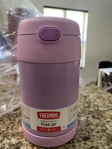 Termo 16 oz. Tarro de comida aislado de acero inoxidable para niños/púrpura/cuchara - Imagen 1 de 7