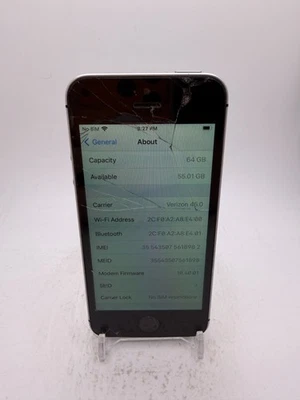 Apple iPhone SE - Space Gray - 64GB - as-is for salvage/parts/disassembly - Image 1 of 4