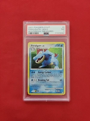 Pokemon: Feraligatr #8/123 Holo Rare Mysterious Treasures 2007 - PSA 7 - E27 - Image 1 of 4