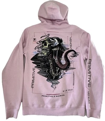 Sudadera con Capucha Primitive X Marvel X Venom - Rosa Para Hombre Talla Pequeña Foto 1 de 4