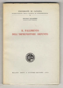 Il fallimento dell'imprenditore defunto. - Imagen 1 de 1