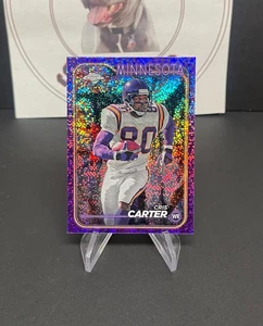 2024 Topps Chrome #119 Cris Carter Purple Speckle Refractor /275 Color Match 🔥 - Bild 1 von 4