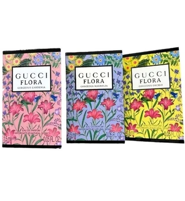 Colección Gucci Flora Muestra Talla 3 piezas (Gardenia, Orquídea, Magnolia) Foto 1 de 4