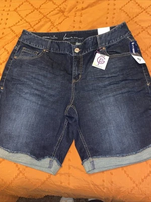 Lane Bryant Shorts Womens Plus 20 Blue Jean Bermuda Shorts Genius Fit 9.5” Insea - Image 1 of 4