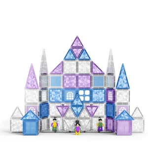 Magnetic Tiles Set Ice&snow Blocks 3D Diamond Series Building Educational Toys - Picture 1 of 9