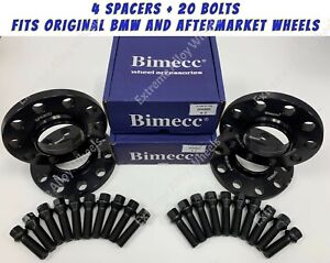 Black Alloy Wheel Spacers 10mm For Bmw F20 F21 F22 F23 F30 F31 F34 F32 Bolts