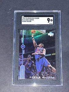 1998 Upper Deck Encore Vince Carter SGC 9 Low POP RC Rookie - Picture 1 of 2