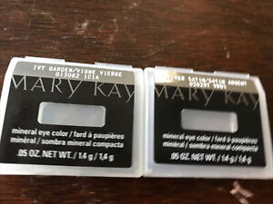 Lot of 2 Mary Kay Mineral Eye Color Silver Satin and Ivy Garden Vione Verge
