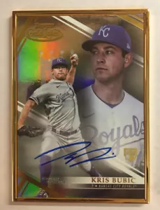 2021 Topps Gold Label Kris Bubic R/C #FA-KB Gold Framed Auto - Picture 1 of 2