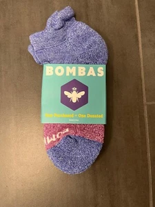 Bombas Women's Ankle Socks (Violet/Fuchsia, Medium) [3 PAIRS] - Picture 1 of 2