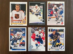 Lote de tarjetas de hockey Brett Hull - 6 tarjetas - Imagen 1 de 8