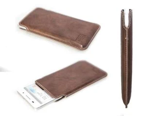 caseroxx Bolsa estilo "business" para Huawei Ascend P6 en marrón fabricado con c - Imagen 1 de 4