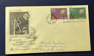 United Nations 1965 Honoring the INTERNATIONAL TELECOMMUNICATION UNION FDC - Picture 1 of 6