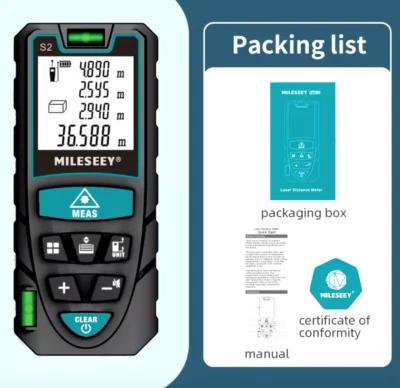 ✅ METRO Laser 40M, Misuratore di Distanza Digitale Portatile 40 METRI ✅