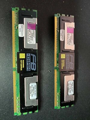 Lotto 12 RAM usate DDR2 PC2-5300F estratte da server tagli 512MB, 1GB, 2GB - Immagine 1 di 4