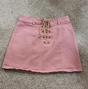 Forever 21 Girls XS Peach Skirt Stretch Waist Band - Picture 1 of 6