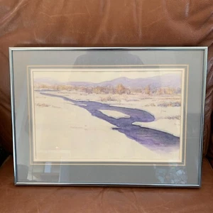 1985 Fred A Kingwill Original Watercolor Signed Jackson Hole Art/Artist READ - Picture 1 of 13