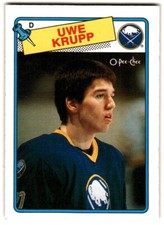 1988-89 O-Pee-Chee Uwe Krupp Rookie #220 Buffalo Sabres