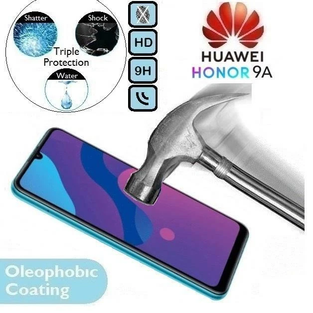 Protector de pantalla de vidrio templado 9H 100 % genuino (MOA-LX9N Huawei) para Honor 9A Foto 1 de 1