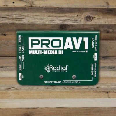 Open Box Radial Engineering ProAV1 1-Channel Passive A/V Multimedia Direct Box - Image 1 of 3