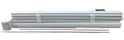 Chicology White Cordless Room Darkening Vinyl Mini Blind 1" x 24"x72" - Image 1 of 2