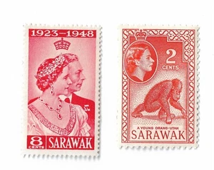 Sarawak, Malaysia postage stamps x 2 - Picture 1 of 1
