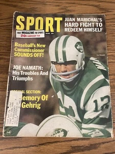 1966 Sport Magazine Joe Namath June Good - Picture 1 of 2