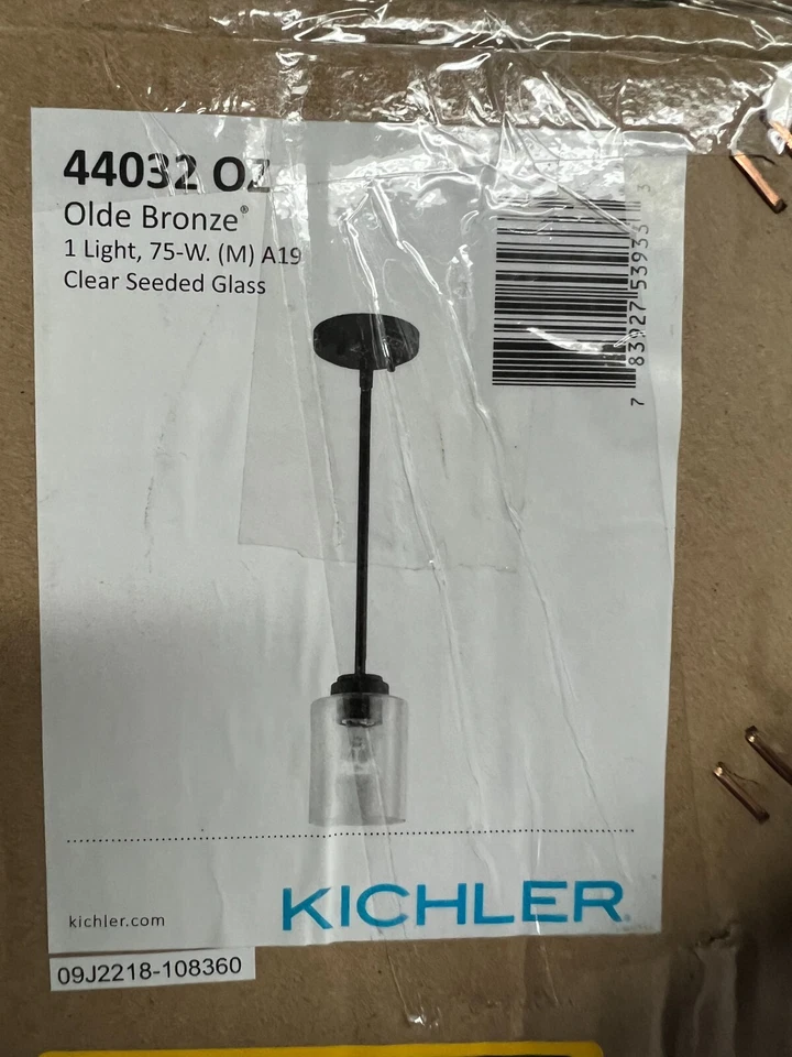 Kichler Lighting 44032OZ Winslow Mini Pendant Light Olde Bronze