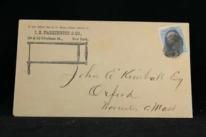 New York: New York City 1870er Farrington Saw Illustrated Advertising Cover - Bild 1 von 2