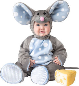 Lil' Mouse Infant Costume Lined Zippered Hooded Jumpsuit InCharacter Toddler