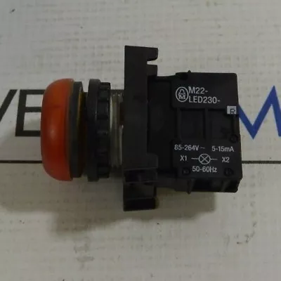 Bloco de contato Moeller M22-LED230 com botão vermelho - Imagem 1 de 4