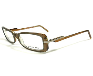 Burberry Eyeglasses Frames B 2009 3027 Clear Brown Yellow Rectangular 51-16-135