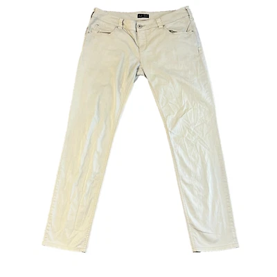 Womens Slim Fit Chino Trousers Armani Jeans J44 Stretch Beige Wash W31 L29 - Image 1 of 4