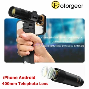 Fotorgear 400mm Smartphone Lens Telephoto 8X Zoom Monocular Mobile iPhone Huawei - Picture 1 of 10