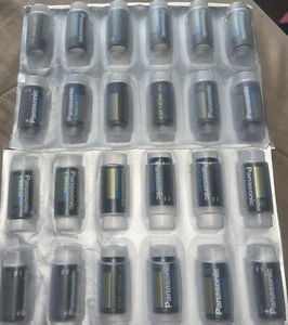 Panasonic CR123A 3V Photo Lithium (Black, Gold, Blue) (24 Batteries - Picture 1 of 3