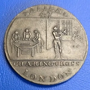 Halfpenny Token 18. Jahrhundert - Salter Hutmacher London - Middlesex D&H#473 222i - Bild 1 von 3