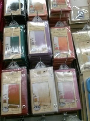 VINYL SHOWER CURTAIN LINER with METAL GROMMETS & MAGNETS  - Image 1 of 4