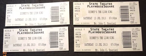 MAIN DRESS TICKET STUB: "STATE THEATER- Playhouse Square," (CLE), Pre-Owned, #1 - Picture 1 of 6