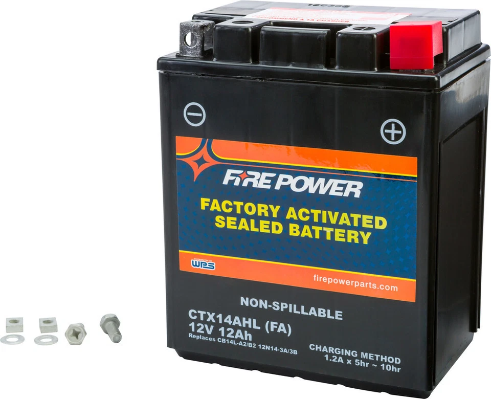 FIRE POWER CTX14AHL Sealed Battery For 87-14 KAWASAKI KLR650 - Image 1 of 1