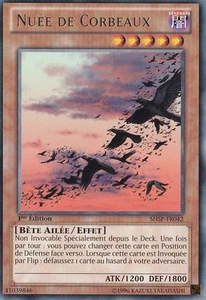 Nuée de Corbeaux - SHSP-FR042 Ténèbres Bête Ailée Effet Niveau 5 YGO - Picture 1 of 1
