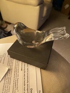 Price products glass clear bird approximately 5 inches long - Picture 1 of 5