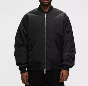 NUEVO CON ETIQUETAS Chaqueta Nike Jordan Renegade Hombres Talla Mediana Negra FB7316-010 Bombardero $250 - Imagen 1 de 12