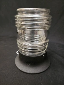Vintage NOS Progress Outdoor Lighting Fixture Glass Black Metal Mid-Century B11 - Picture 1 of 5
