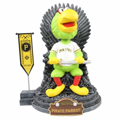 Pirate Parrot Pittsburgh Pirates Game of Thrones Iron Throne GOT Bobblehead MLB Cover