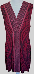 Soft Surroundings Sz S Dress Dark Red Tulum Bohemian Knit Sleeveless - Picture 1 of 7
