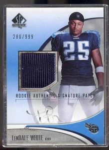 2005 SP Authentic LENDALE WHITE FADED AUTO PATCH /999 FREE SHIP - Picture 1 of 1