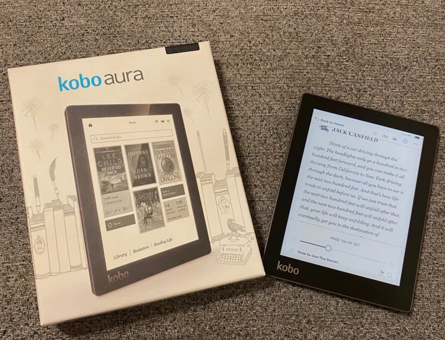 Kobo N514 Aura 4GB Wi-Fi  6 inch eBook Reader - Black - Image 1 of 1